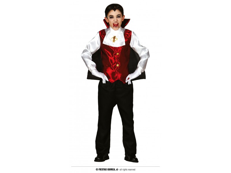 COSTUME DRACULA VAMPIRO BIMBO 3-4 ANNI - L'Officina delle feste