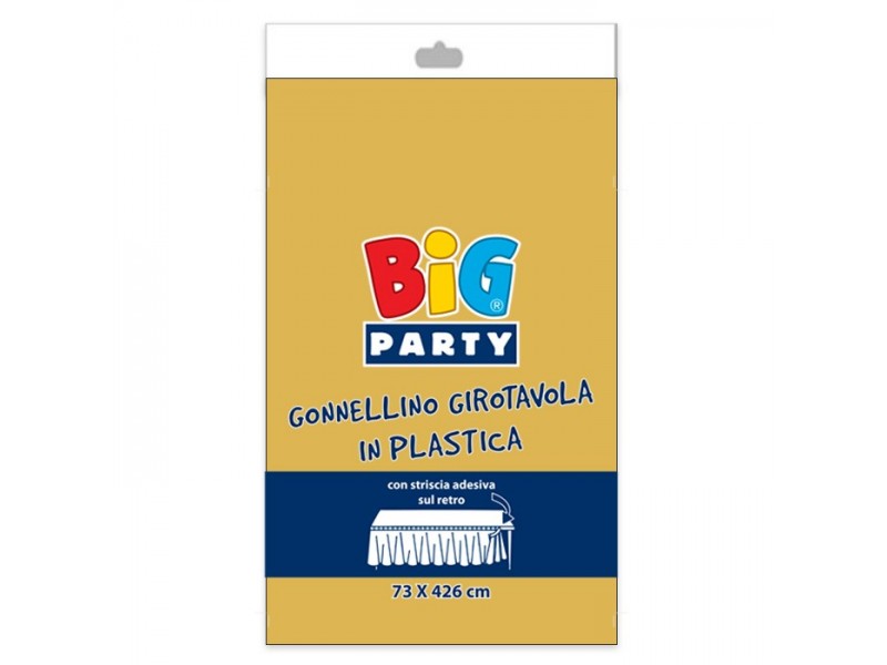 GONNA GIROTAVOLA PLASTICA ORO CM.73x426 - L'Officina delle feste