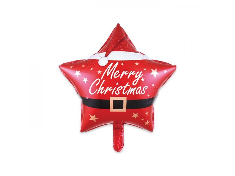 PALLONE MYLAR STELLA 18" MERRY CHRISTMAS CM. 45 - L'Officina