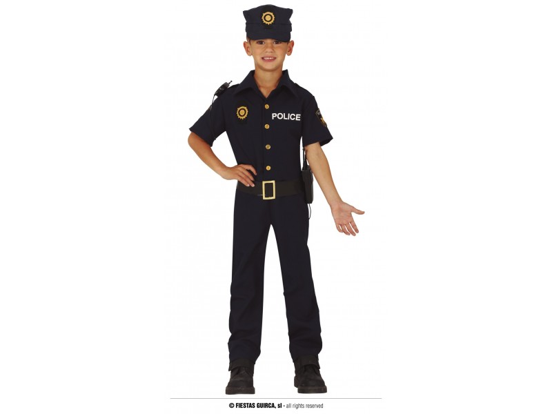 COSTUME BIMBO POLIZIOTTO 10-12 ANNI - L'Officina delle feste