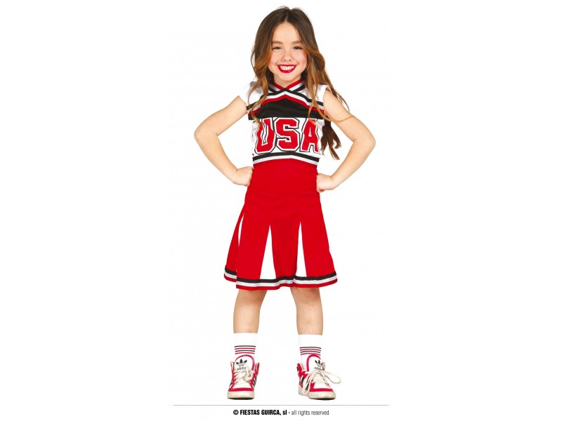 COSTUME CHEERLEADER BIMBA 7 -9 ANNI - L'Officina delle feste