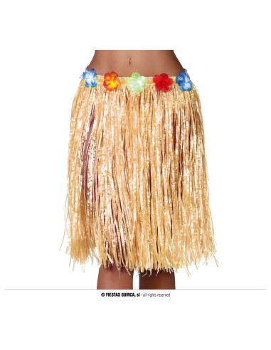 Gonna hawaiana 80 cm gialla