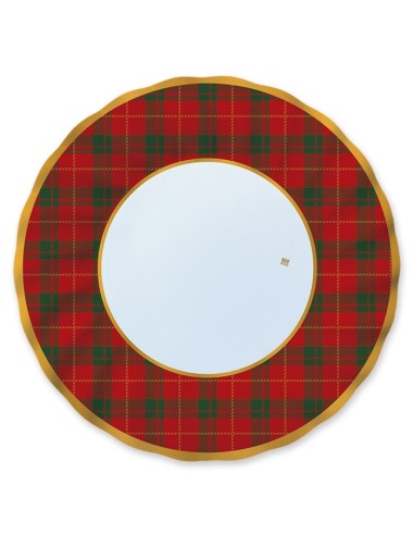 6 SOTTO PIATTI CARTA PIANI Ø 30 CM NATALE TARTAN