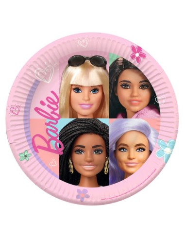 PIATTO BARBIE 2022 NEW 23CM 8PZ - L'Officina delle feste