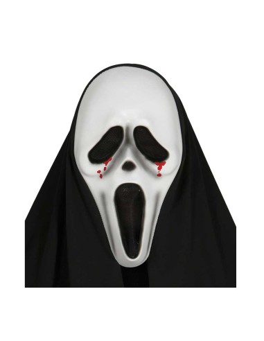 MASCHERA SCREAM CON CAPPUCCIO - L'Officina delle feste