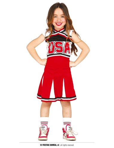 COSTUME CHEERLEADER BIMBA 10 - 12 ANNI 