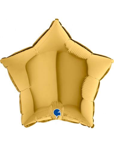 PALLONE MYLAR CUORE 18" ORO CM. 45 - L'Officina delle feste