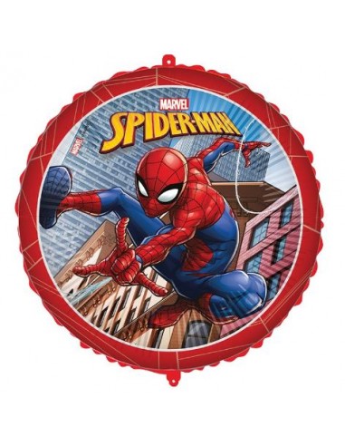 PALLONE MYLAR 18"/45CM SPIDERMAN CON FILO E PESETTO -