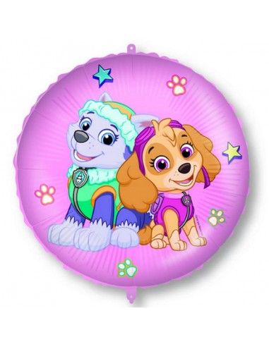 PALLONE MYLAR 18"/45CM PAW PATROL SKYE E EVEREST CON FILO E