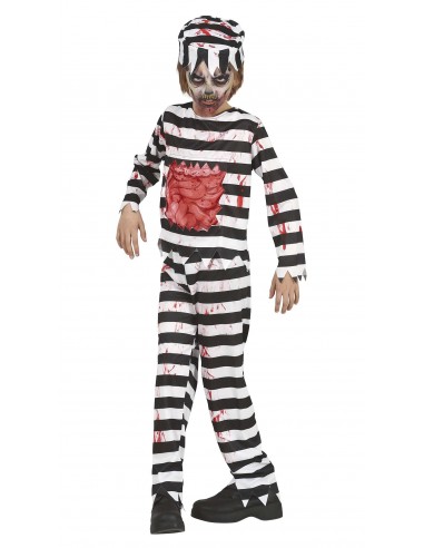 COSTUME PRIGIONIERO ZOMBIE BIMBO 5 - 6 ANNI