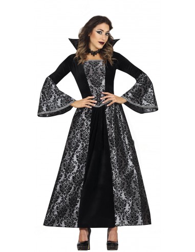 COSTUME DONNA VAMPIRA ARGENTO TG.S 38 - 40 - L'Officina delle