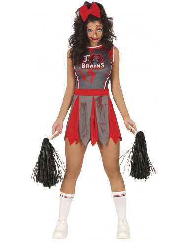 COSTUME DONNA CHEERLEADER ZOMBIE TG.S 38 - 40 - L'Officina