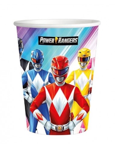 BICCHIERE CARTA 250CC POWER RANGERS 8PZ