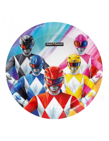 PIATTI CARTA 18CM POWER RANGERS 8PZ - L'Officina delle feste