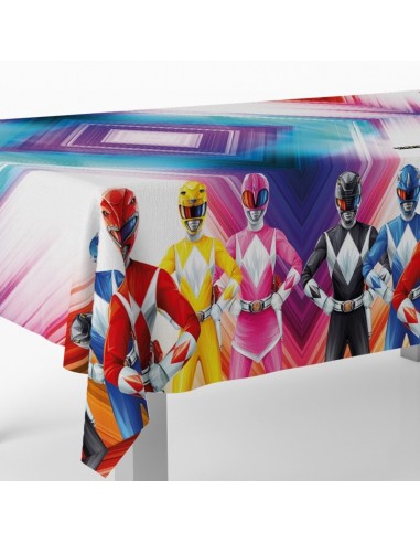 TOVAGLIA PLASTICA 120X180 POWER RANGERS 1PZ - L'Officina delle