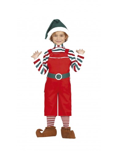 COSTUME BIMBO ELFO AIUTANTE DI BABBO NATALE 3 - 4 ANNI -