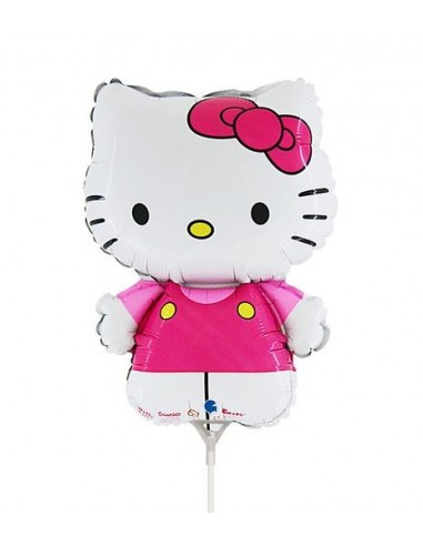 PALLONE MYLAR MINISHAPE 14" HELLO KITTY FUCSIA 20X27CM -