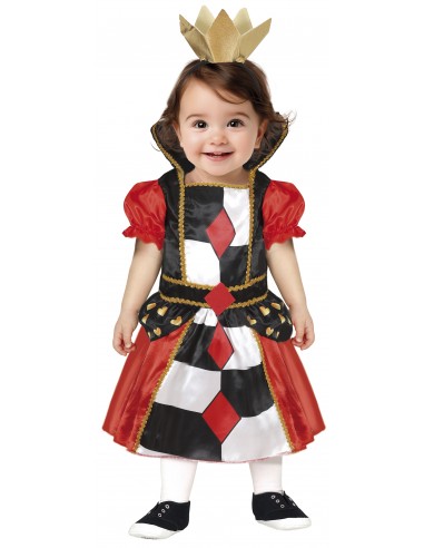 COSTUME BIMBA REGINA DI CUORI 2 - 3 ANNI - L'Officina delle