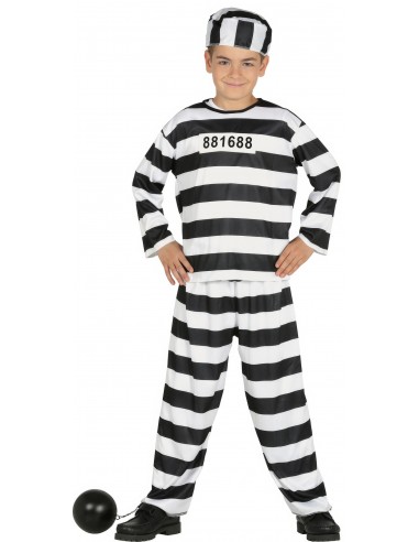 COSTUME CARCERATO BIMBO 7 - 9 ANNI - L'Officina delle feste