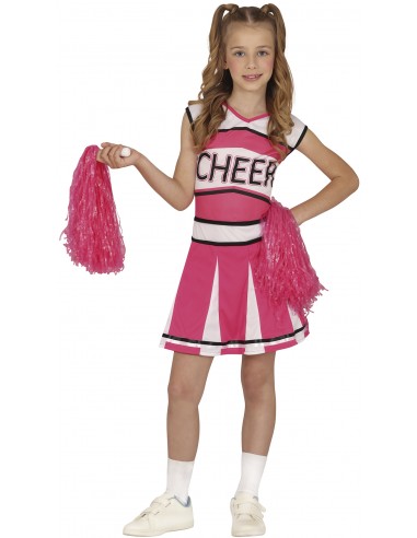 COSTUME CHEERLEADER ROSA BIMBA 3 - 4 ANNI - L'Officina delle