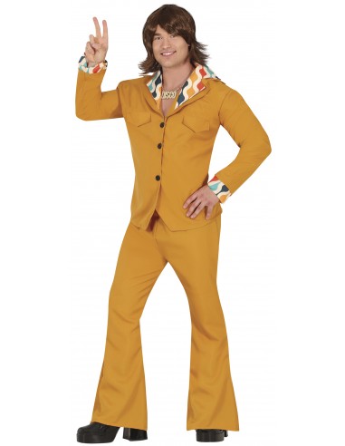 COSTUME UOMO DISCO ARANCIONE TG L 50-52 - L'Officina delle feste