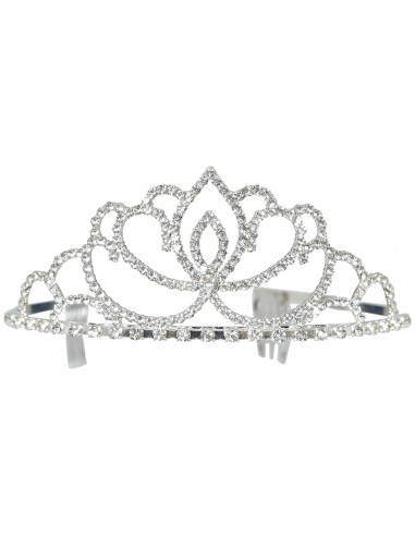 TIARA ARGENTO CON STRAS METALLO - L'Officina delle feste