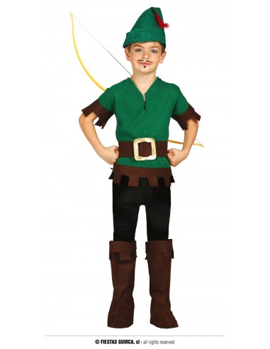 COSTUME BRIGANTE ROBIN HOOD BIMBO 3 - 4 ANNI - L'Officina delle