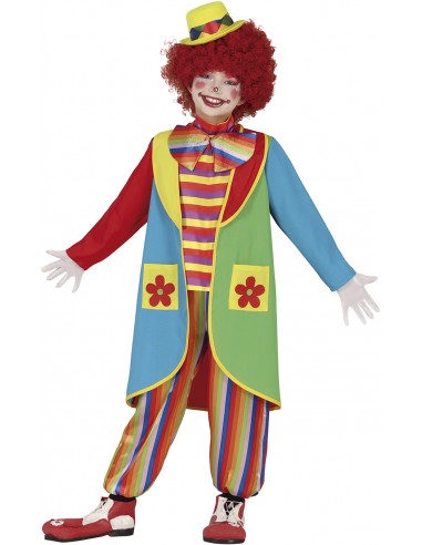 COSTUME CLOWN FLOWER BIMBO/A 3 - 4 ANNI - L'Officina delle feste