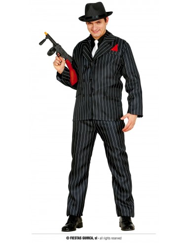 COSTUME GANGSTER UOMO TG. S 46 48 - L'Officina delle feste