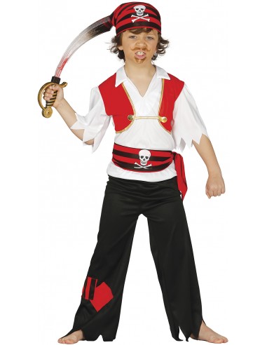 COSTUME PIRATA CORSARO BIMBO 7-9 ANNI - L'Officina delle feste