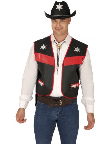 GILET COWBOY NERO - L'Officina delle feste