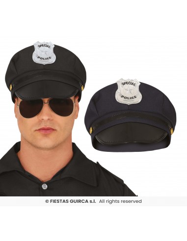 CAPPELLO POLIZIA ADULTOIN TESSUTO - L'Officina delle feste