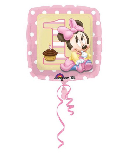 PALLONCINO MINNIE CUORE HAPPY BIRTHDAY FOIL STANDARD ø 45cm