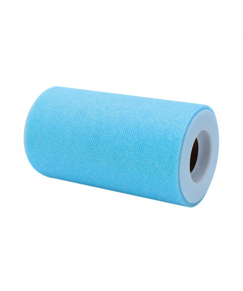 ROTOLO TULLE CM.12,5X25MT GLICINE GLITTER 